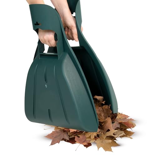 Pure Garden Leaf Scoops Hand Rakes, Green