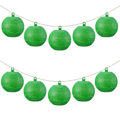Qualirey 10 Pcs Sticky Fruit Fly Trap Ball Adhesive Fly Catching Ball Sticky Glue Fly Gnat Wasp Hornet Mosquito Bugs Flying Insects Trap Ball Traps (Green) - color: Green, size: Flat Top