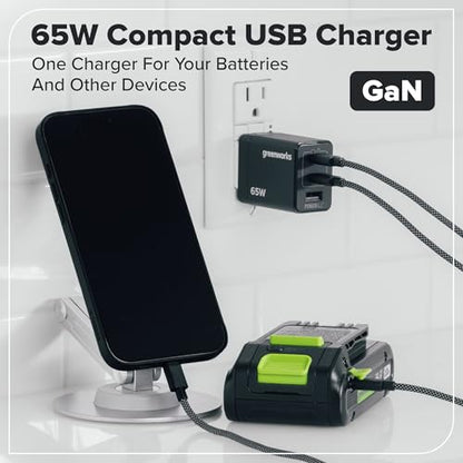 Greenworks 24V 1.25 in Pruning Shear/Lopper, 2.0 Ah Battery and Charger - size: 1.25" (2Ah)