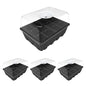 Gardzen 3 Pack Seed Starter Trays with Adjustable Vented Dome 36 Cell - color: Black, size: 3-Pack