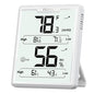 DOQAUS Hygrometer Indoor Thermometer, Temperature Humidity Meter, White - color: White