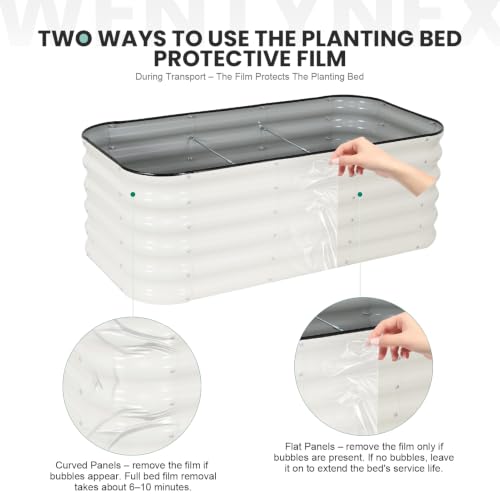 4×2×1.4FT Modular Raised Garden Bed, 3 In1 Galvanized Raised Planter