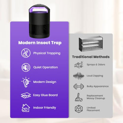 Fruit Fly Traps for Indoors, Catcher & Killer, Indoor Insect Trap