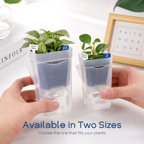 16 Pack Upgrade 2" Small Self Watering Pots for Indoor Plants - size: 2'' Upgrade