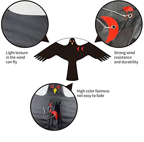 Bird Scarer Kite Without Pole Bird Hawk Flying Kite-Style C - color: style C without pole