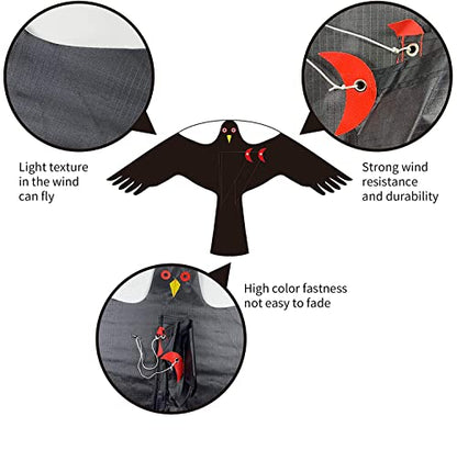 Bird Scarer Kite Without Pole Bird Hawk Flying Kite-Style C - color: style C without pole