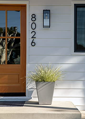 Veradek Pure Series Nobleton Planter - Tapered Square Outdoor Planter - color: Gray, size: 18 inch