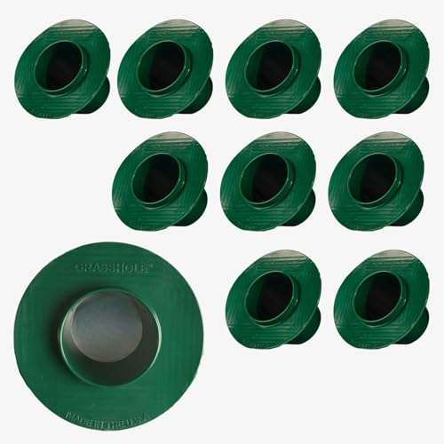 GRASSHOLE Sprinkler Head Guard Protector - Donut-Style, Prevents Mower Damage - 10 Pack - ABS Plastic - size: 10 Pack