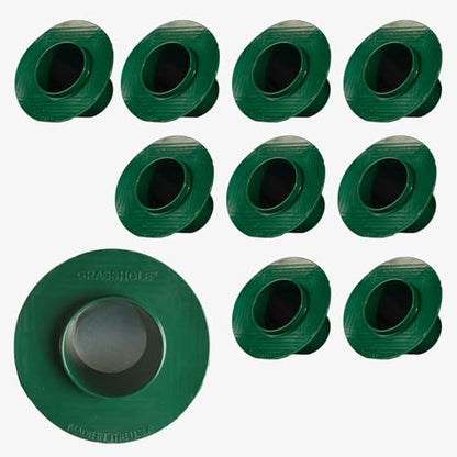 GRASSHOLE Sprinkler Head Guard Protector - Donut-Style, Prevents Mower Damage - 10 Pack - ABS Plastic - size: 10 Pack