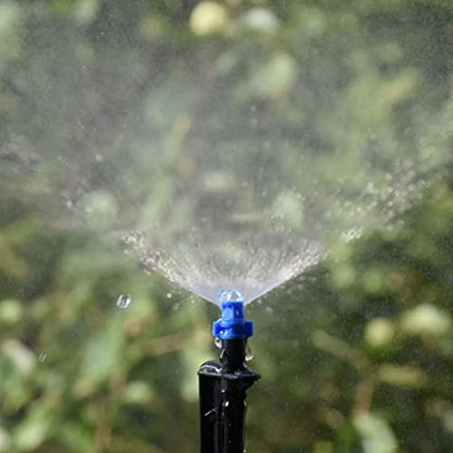 Garden Irrigation System, 20Pcs/Bag Irrigation Dripper with Ground Insert Fruit Tree Drip Irrigation Emitters for 1/4 inch drip Irrigation tubing(90 Degree with Plunger) - size: 90 degree with plunger