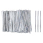 HARFINGTON 500pcs Bag Twist Ties 4" Reusable Plastic Twist Ties Wire Cable Ties for Party Bread Candy Cake, Silver - color: Silver