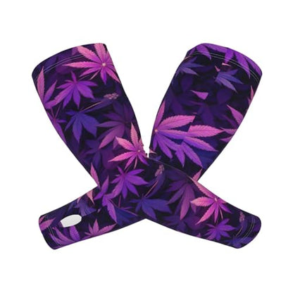 Marijuana Arm Sleeves Cannabis Weed Gardening Sleeves for Women Men - color: Marijuana 062