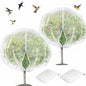 2Pcs 8x8ft Fruit Tree Covers with Zipper and Drawstring, Durable Garden Mesh Net to Protect Fruit Trees, Apple, Cherry, Peach Trees – Reusable, Lightweight - size: 8 X 8ft