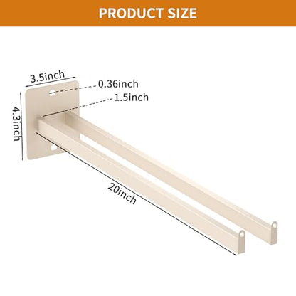lukar 4 PCS Wall Mounted Shovel Rack with Non-slip Design