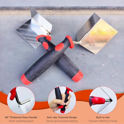 2 Pieces Drywall Corner Tool Set, Inside & Outside Corner Trowel