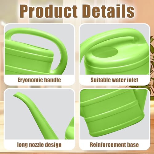 ZXJ Small Plant Watering Can - 1/3 Gallon - Green - color: Green