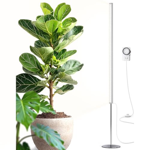 Barrina T1S Vertical Grow Light, 65W 5000K Full Spectrum, 5FT-5.6FT Height - color: Silver-5000k, size: 5-5.6FT
