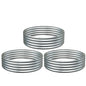 3PCS 4x4x1FT Galvanized Metal Raised Garden Bed,Outdoor Planter Box for Vegetables - size: 4x4x1(3PCS)