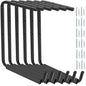 6 Pack Wall Mounted Overhead Garage Storage Hooks, 13.8 Inch Utility Ceiling Storage Rack, Heavy Duty Hangers & Organizer for Ladder, Wood, Tools, Garden Hose and Bike