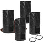 Compost Bin Bags 34 Gallon Garden Compost Bags Outdoor Reusable,Organic Waste Garden Yard Compost Bag Collapsible Leaf Lawn Bags Gardening Container (Black 4pcs) - color: Black 4pcs