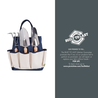 Picnic TIME Disney Mickey Mouse & Minnie Mouse Garden Bag with Tool Set, Garden Tool Organizer Bag, Gardening Tools Gifts for Women and Men, (Navy Blue with Beige Accents) - color: Disney Mickey Mouse & Minnie Mouse - Navy Blue with Beige Accents