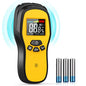 Pinless Moisture Meter, Digital Wood Moisture Meter for Lumber & Drywall - color: Black Orange