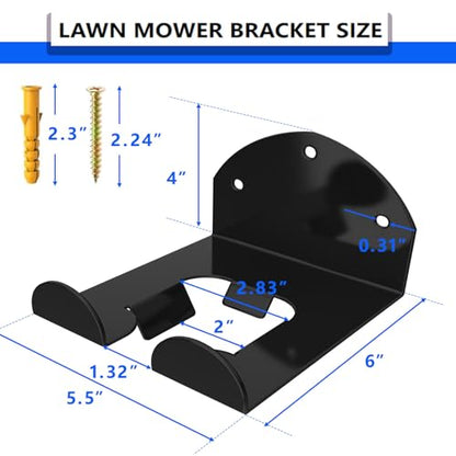 Garage Organizer Trimmer Rack,Organizer Wall Hanger, 3 Pack, Black - color: Black