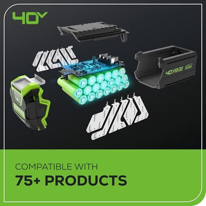 Greenworks 40V 8 in Pole Saw Hedge Trimmer Kit, 2.0 Ah Battery and Charger