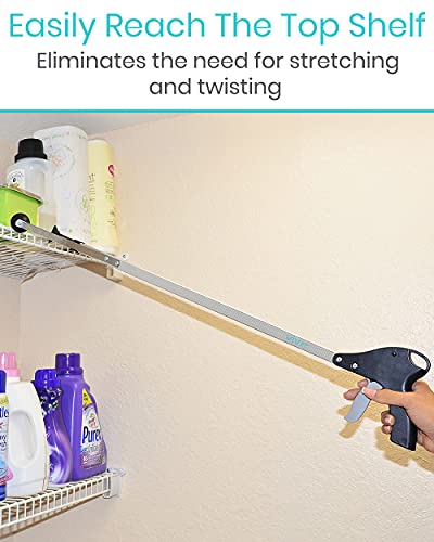 Vive Suction Cup Grabber Reacher 32" - Elderly Grab It Reaching Pickup Tool