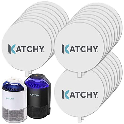 Katchy Original and Midnight Glue Board Refills (24 Pack) – Catcher & Killer for Mosquito, Gnat, Moth & Fruit Fly – Indoor Flying Insect Trap Glue Board Refills – Non-Zapper Traps for Buzz-Free Home - size: 24 Pack