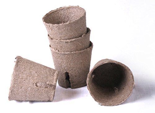 100 New Round Jiffy Peat Pots Size 2x2 ~ Pots are 2 Inch Round at The Top and 2 Inch Deep.
