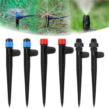 FULAIERGD60 Pcs Drip Irrigation Sprayer Emitters for 1/4" Irrigation Tubing