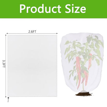 2 Pcs Garden Plant Shade Cover, 3.3x2.6 Ft Non-Woven Sunshade Cloth - color: 2 Pcs, size: 3.3 x 2.6 Ft