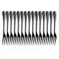 Black Crab Stainless Steel Forks, 2 Prong, 5 Inches, Set of 15 - size: Black