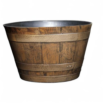 20.5" Jameson Whiskey Barrel with Drainage in Distressed Oak - color: Distressed Oak, size: 20.5"