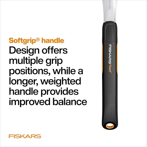 Fiskars Xact Hand Rake, Ergonomic Handle for Heavy Duty Gardening - size: Rake
