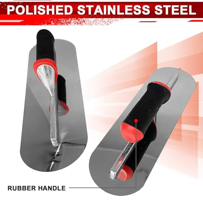 3 Pack Concrete Hand Tool Set, Magnesium Hand Float,Pool & Finishing Trowel - size: 3pcs