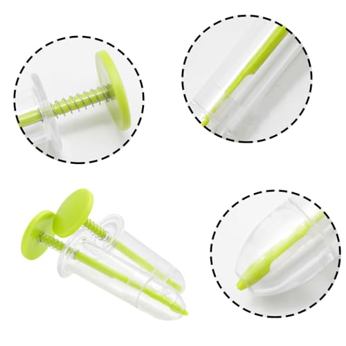 2Pcs Mini Sowing Seed Dispenser, Green - color: Green
