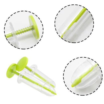 2Pcs Mini Sowing Seed Dispenser, Green - color: Green