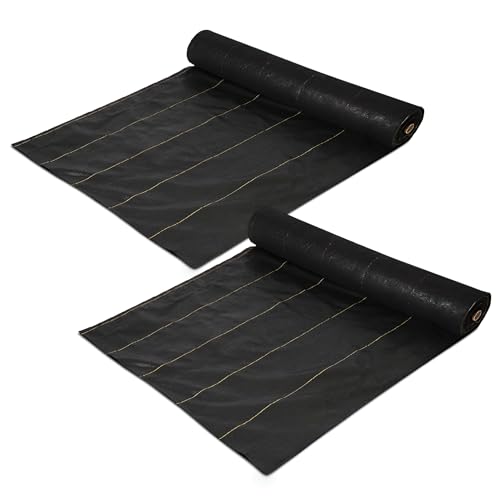 Dewitt Sunbelt Weed Barrier Fabric 3.2 oz, 6 x 300 Ft, 2-Pack � Heavy-Duty - size: 2 Pack, style: 6' x 300'