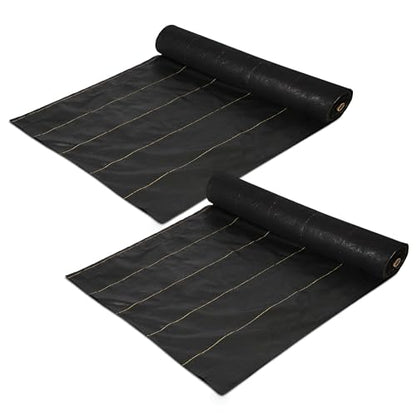 Dewitt Sunbelt Weed Barrier Fabric 3.2 oz, 6 x 300 Ft, 2-Pack � Heavy-Duty - size: 2 Pack, style: 6' x 300'