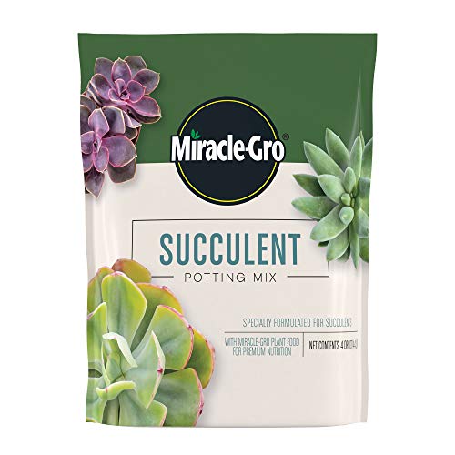 Miracle-Gro Succulent Potting Mix, 4 qt. - size: 1 Pack, style: Succulent