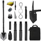 Camping Shovel 38 inch, Folding Shovel, with Pickaxe, Survival Tactical Multitool, Military Compact Tool, 180 Degree Portable Spade for Off-Roading, Backpacking, Hiking, Car Emergency - size: 38''
