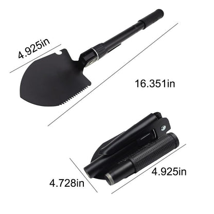 1PCS Folding Spade for Outdoor Planting Durable Gardening Hand Tools,Black