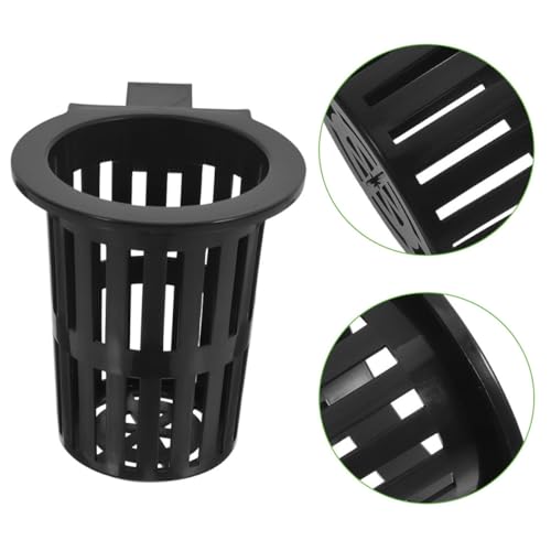 6 Pack Aquarium Plant Holder Wall Mounted Hydroponic Basket for Fish Tank Aquatic Plants Pond Plants Vertical Gardening Plastic Mesh Net Pot 3.93 X 3.54 X 2.36 in
