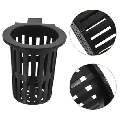 6 Pack Aquarium Plant Holder Wall Mounted Hydroponic Basket for Fish Tank Aquatic Plants Pond Plants Vertical Gardening Plastic Mesh Net Pot 3.93 X 3.54 X 2.36 in