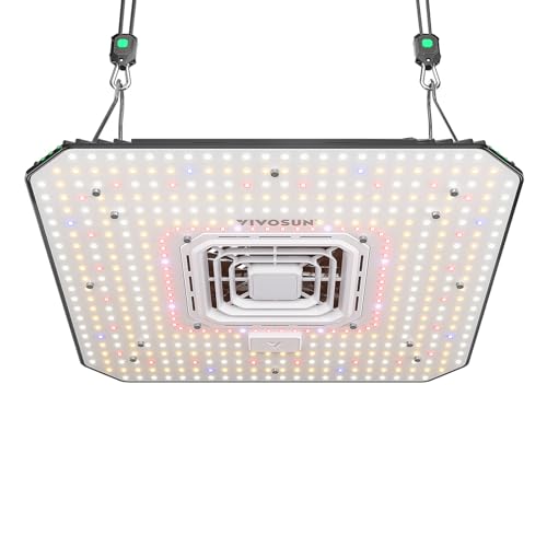 VIVOSUN AeroLight A200 200W LED Grow Light with Fan - size: 2.2x2.2