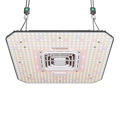 VIVOSUN AeroLight A200 200W LED Grow Light with Fan - size: 2.2x2.2