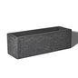 24" Rectangular Outdoor Planter - Handmade Fiberglass Planter - color: Charcoal Gray, size: Small