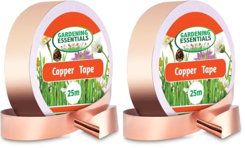 Copper Tape(2/5inchX82FT),Copper Foil Tape with Conductive Adhesive for Guitar,EMI Shielding,Electrical Repairs-Enhance Stability, Grounding, Crafts, DIY (Pack of 2) - size: 2/5inchX82FT (Pack of 2)